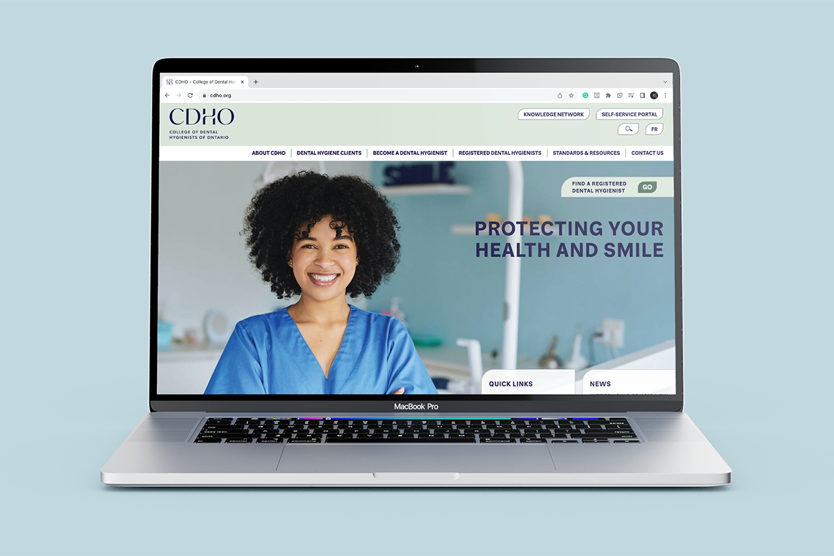 A website redesign for the College of Dental Hygienists of Ontario: Unique and customized special features